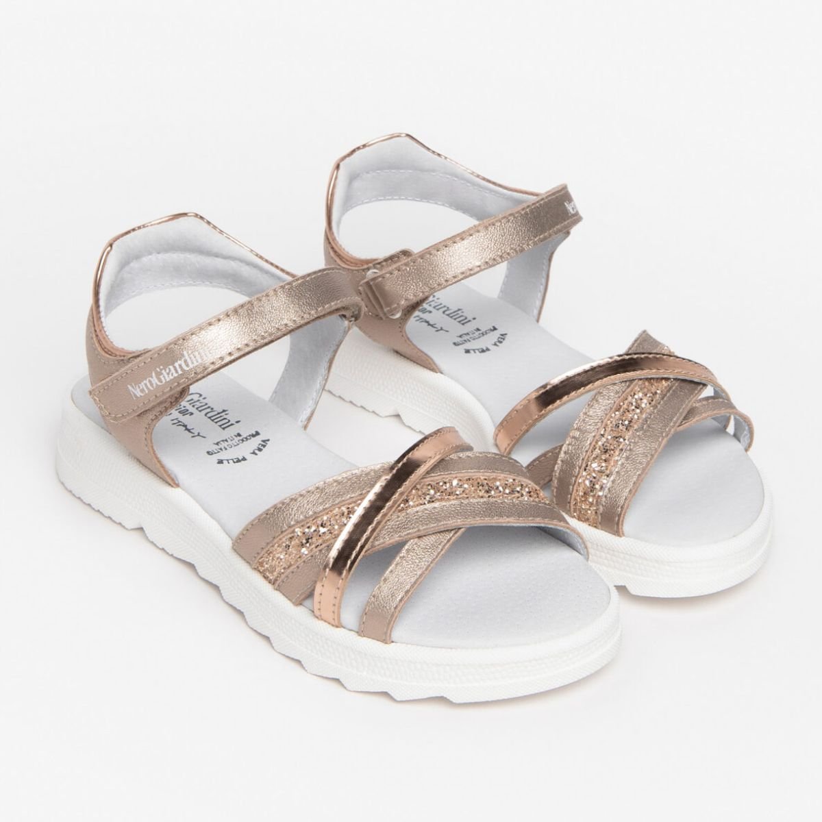 Sandalo NeroGiardini Zeppa...