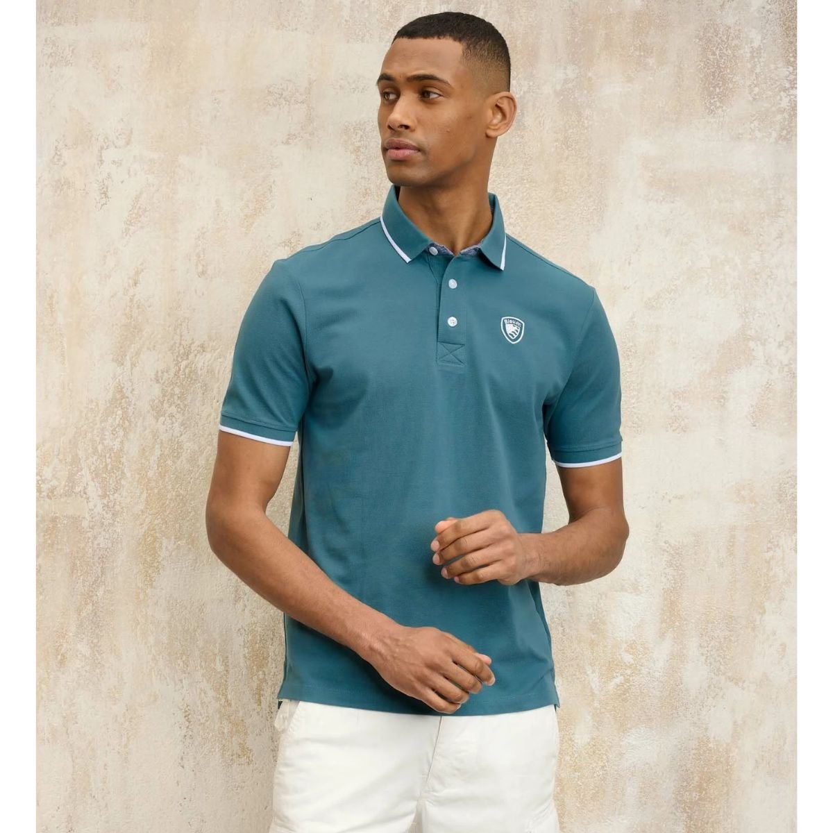 Polo Blauer Inserti In...