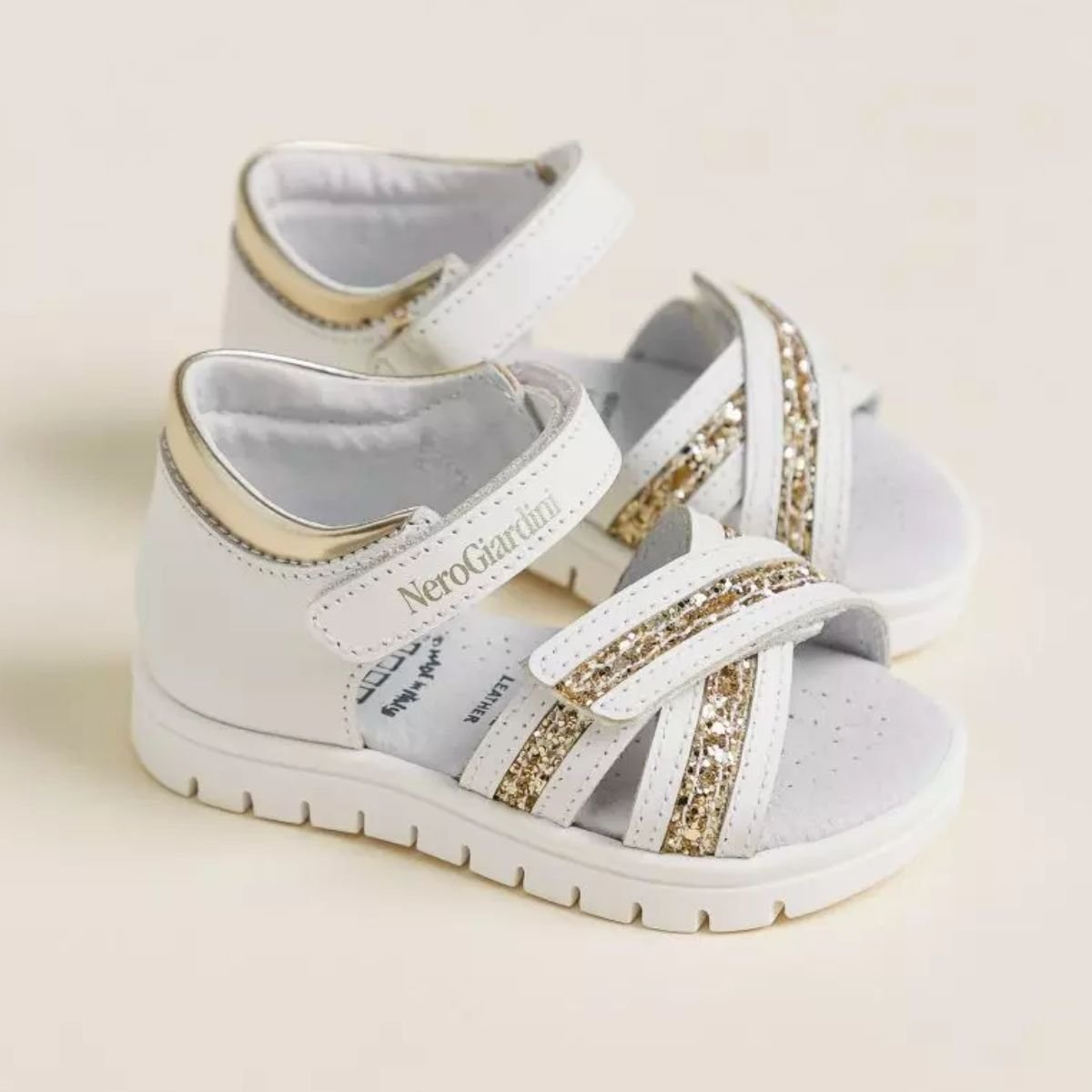 Sandalo NeroGiardini Fasce...