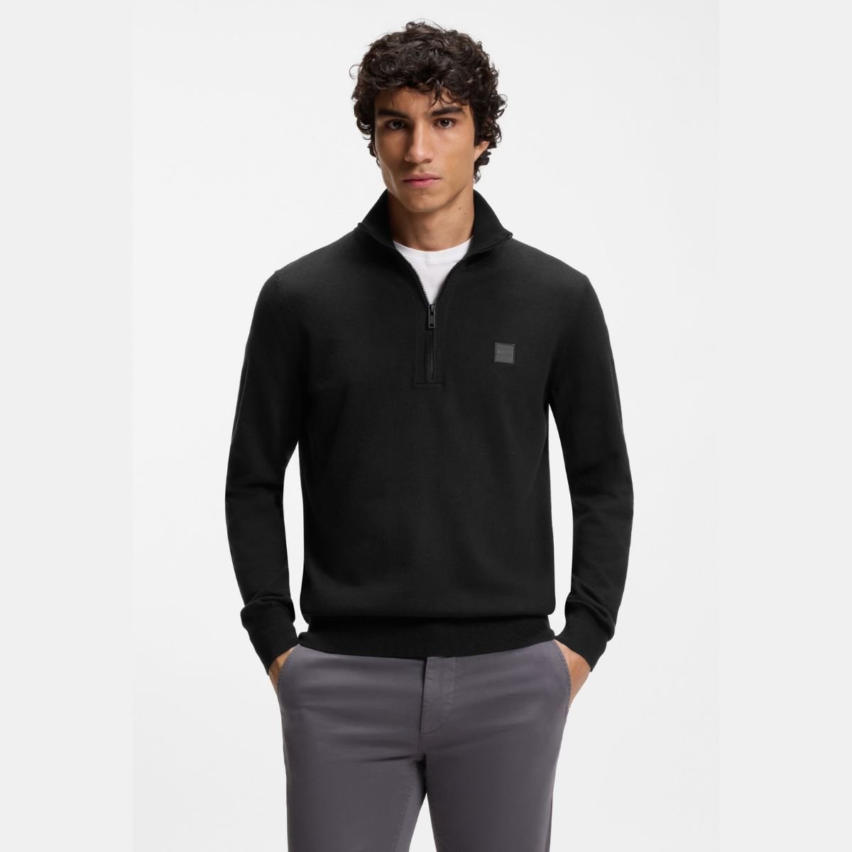 Maglione Boss Con Zip In...