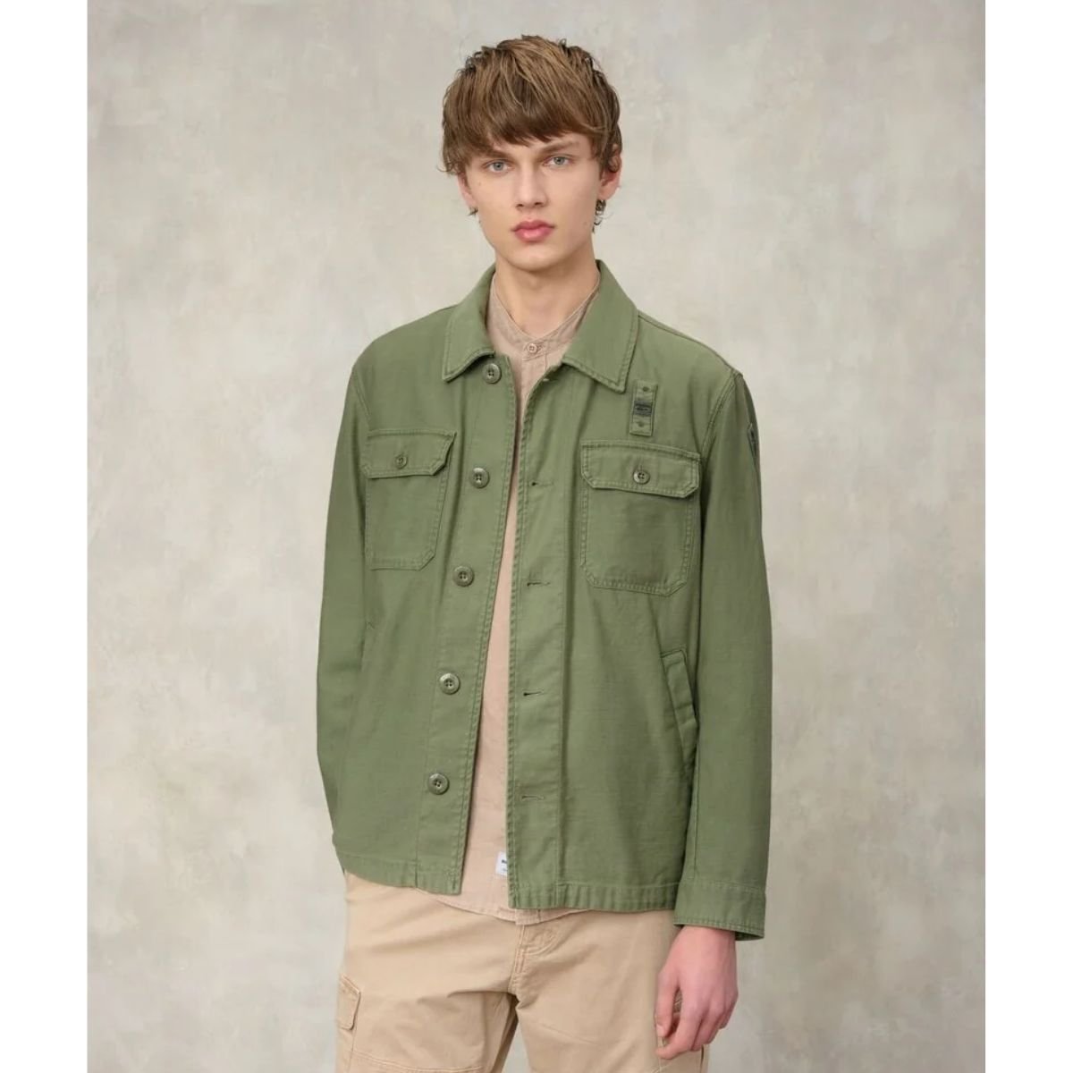 Giacca Camicia Blauer...